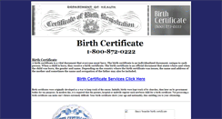 Desktop Screenshot of get-birthcertificate.com