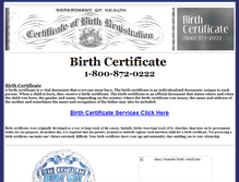 Tablet Screenshot of get-birthcertificate.com
